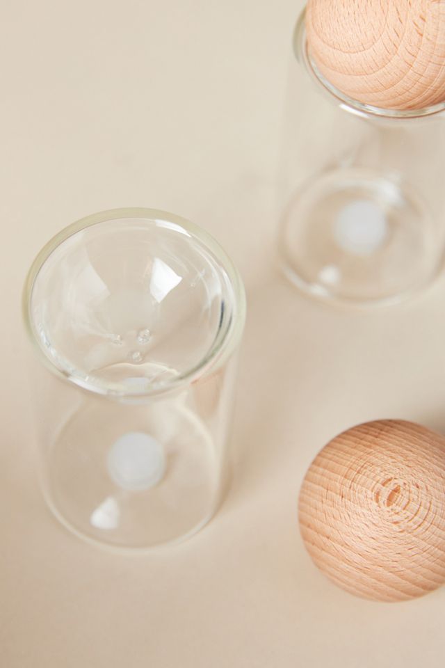 Glass Salt & Pepper Shakers #1
