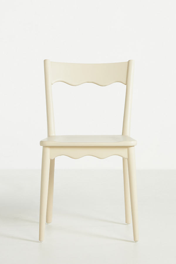 Stella Scalloped Wooden Dining Chair
