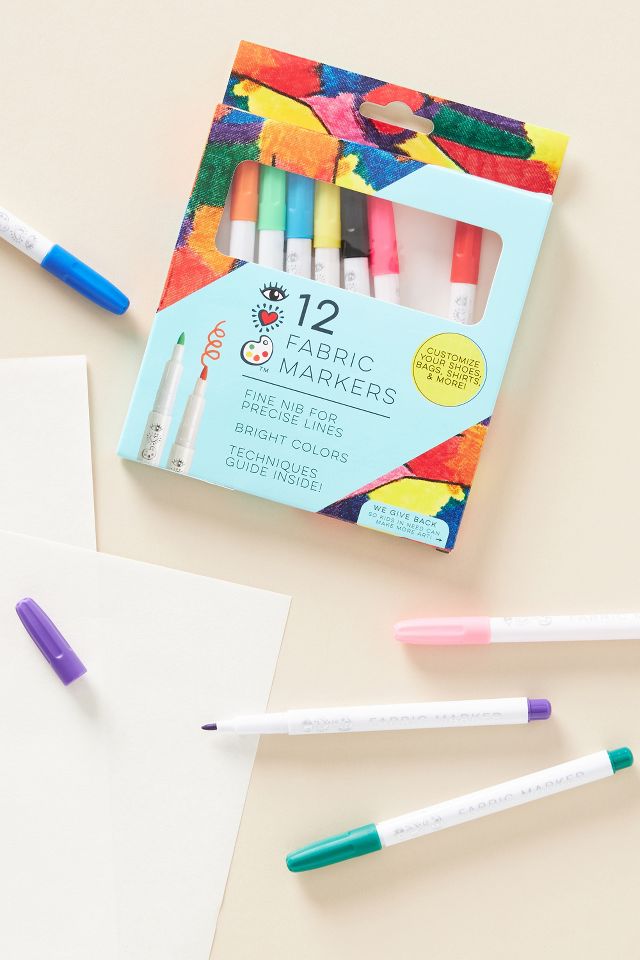 12 Fabric Markers