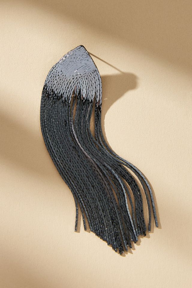 Triangle Chain Drop Earrings #1