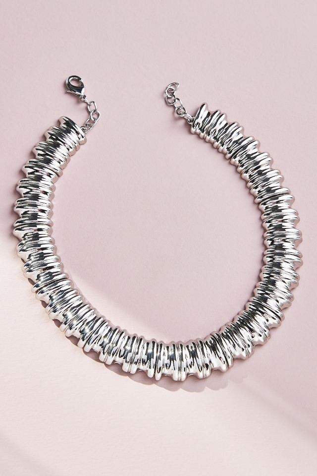 Chunky on sale metal necklace