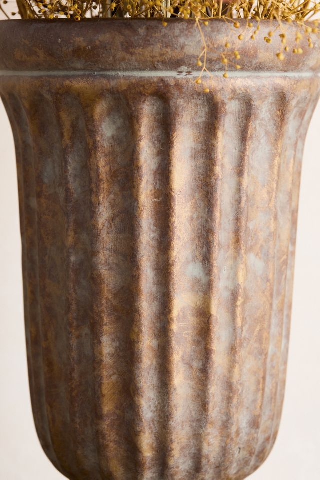 Antiqued Bronze Ceramic Vase #1