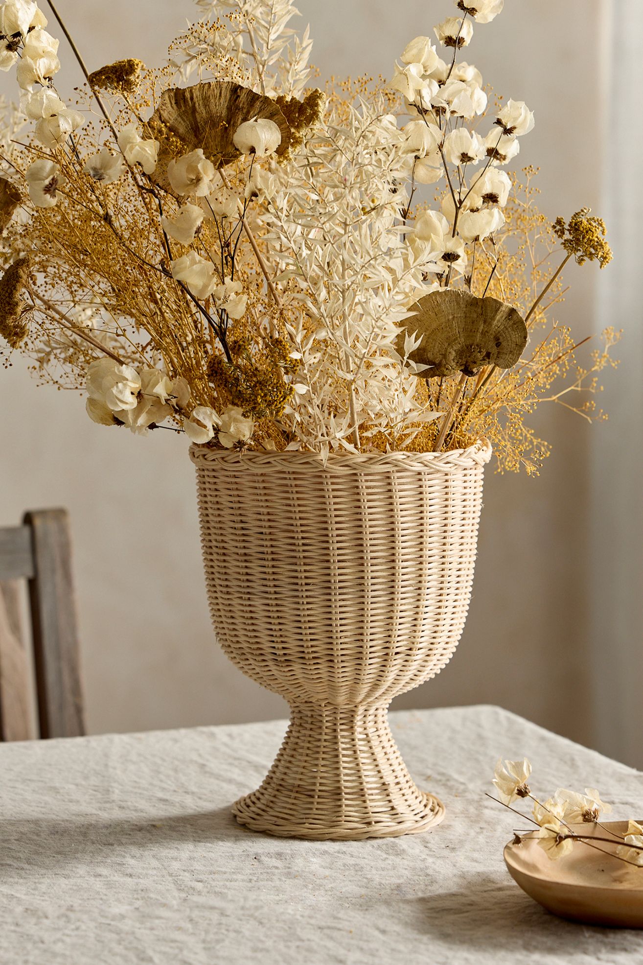 Rattan Urn Vase - Neutral, Standard, M