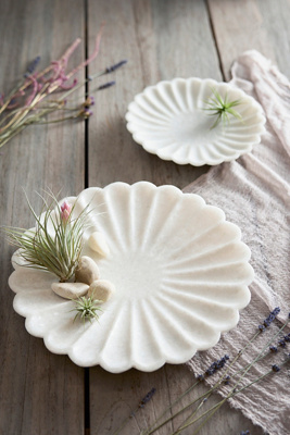 Scallop Edge Marble Dish – Tuesday Made