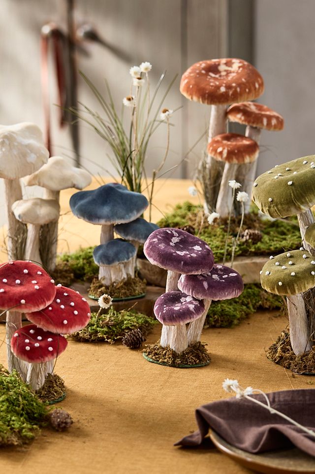 Velvet Mushrooms, Small #3