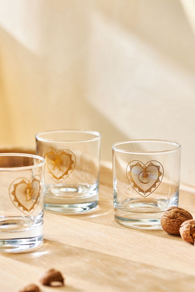 Charming Monogram Old Fashioned Glass #2