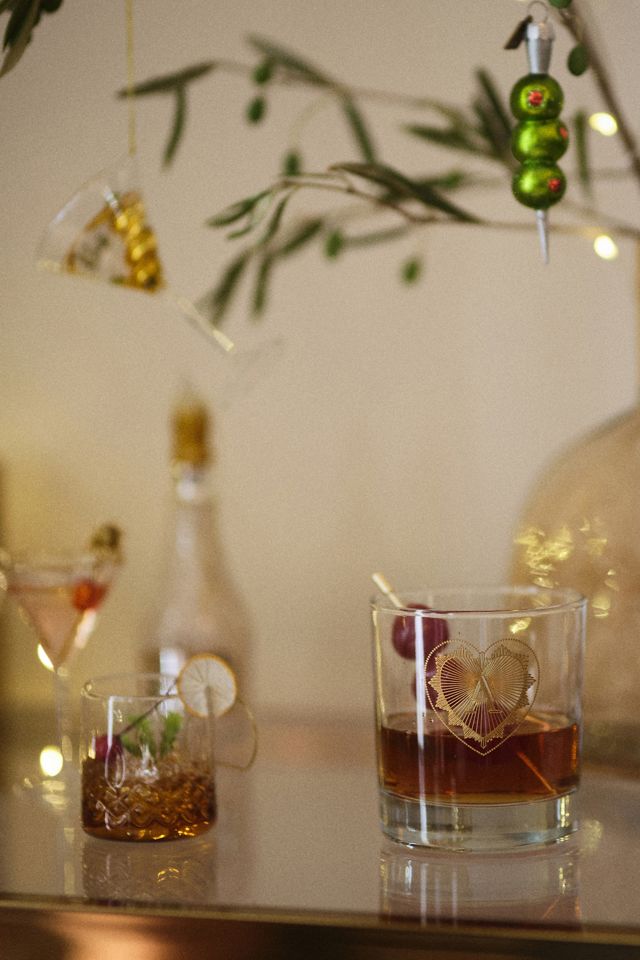 Charming Monogram Old Fashioned Glass #1