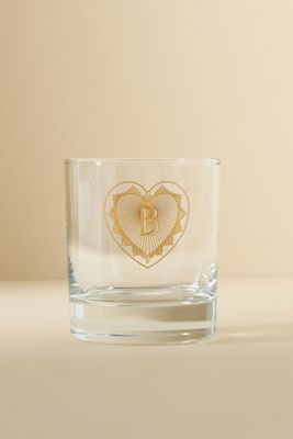 Charming Monogram Old Fashioned Glass