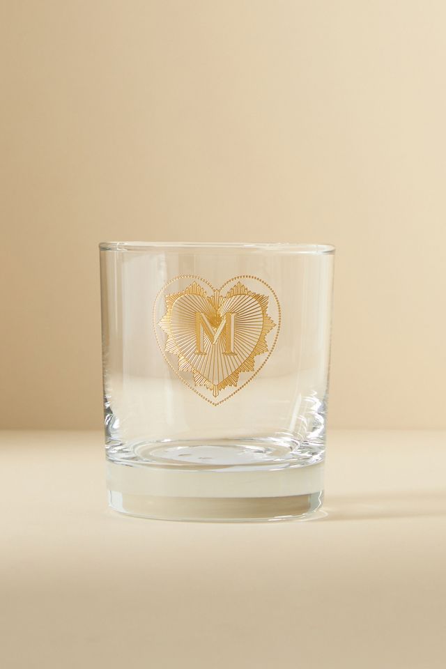 Charming Monogram Old Fashioned Glass