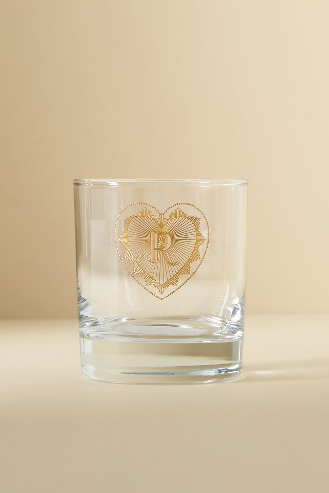 Charming Monogram Old Fashioned Glass