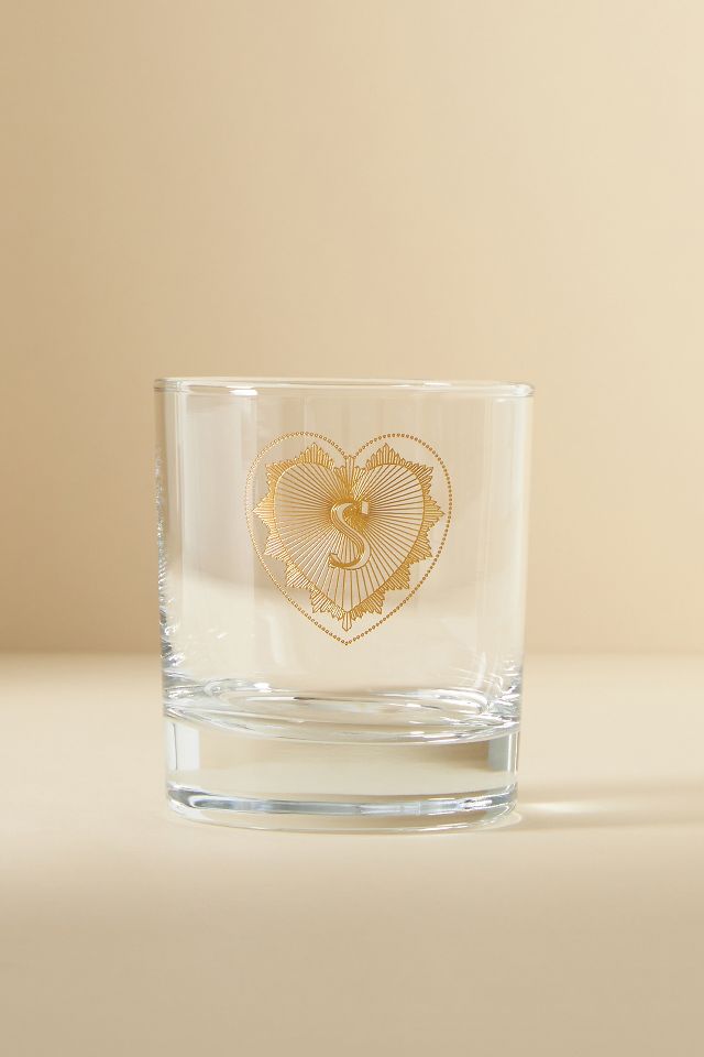 Charming Monogram Old Fashioned Glass
