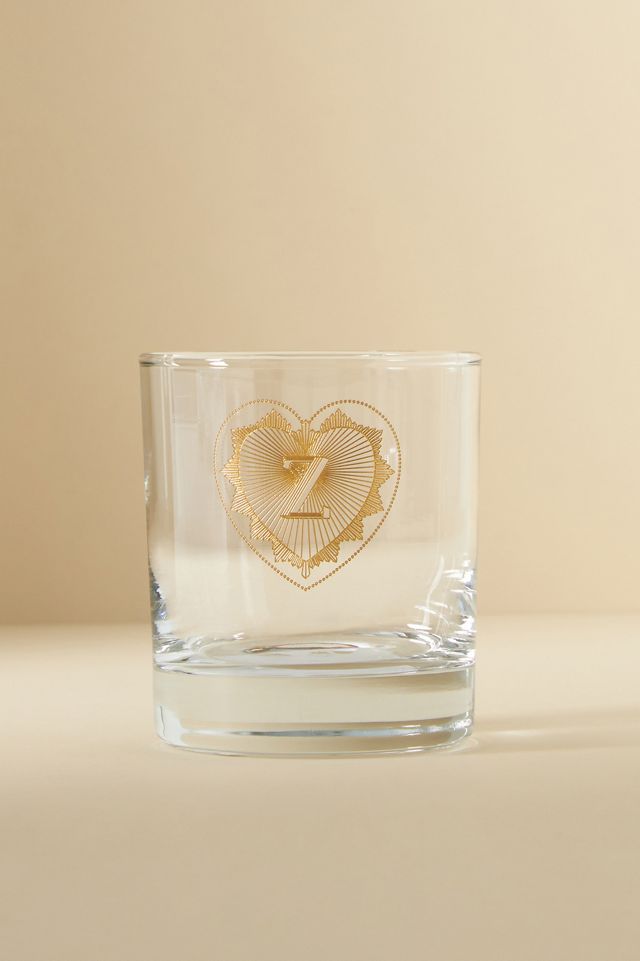 Charming Monogram Old Fashioned Glass