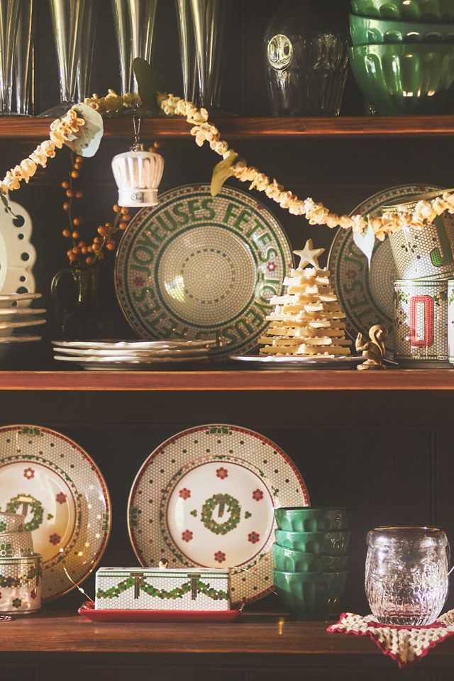 The Bistro Tile Stoneware Dessert Plate: Festive Edition #1
