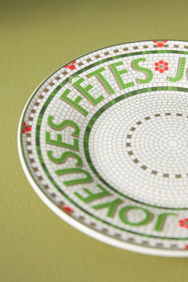 The Bistro Tile Stoneware Dessert Plate: Festive Edition #3