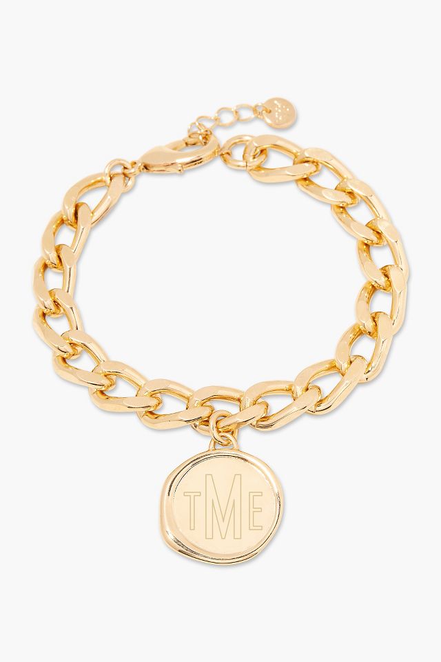 Personalized bracelet with handmade monogram initials. Customize it with  your initials.