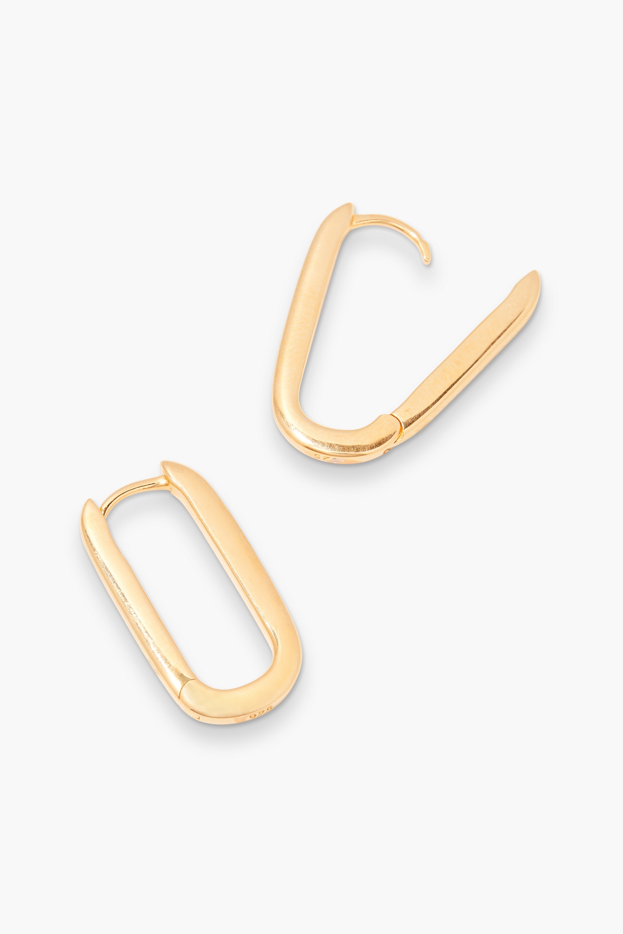 Brook & York Gold Vermeil Paperclip Hoops