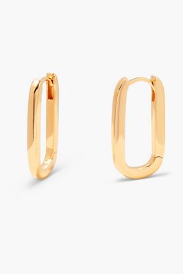 Brook & York Gold Vermeil Paperclip Hoops