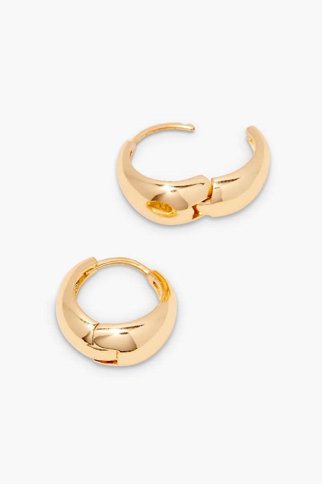Brook & York Gold Vermeil Bold Huggies #1