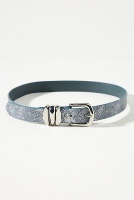 By Anthropologie Structured Keeper Belt In Blue