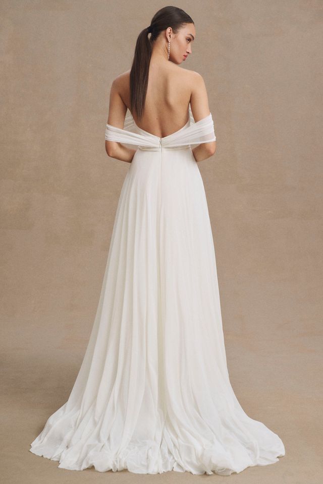 Wtoo by Watters Cinda Off-The-Shoulder Sweetheart A-Line Wedding Gown #2
