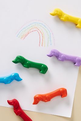 Pawsome Pups Dog Crayons, Set of 6