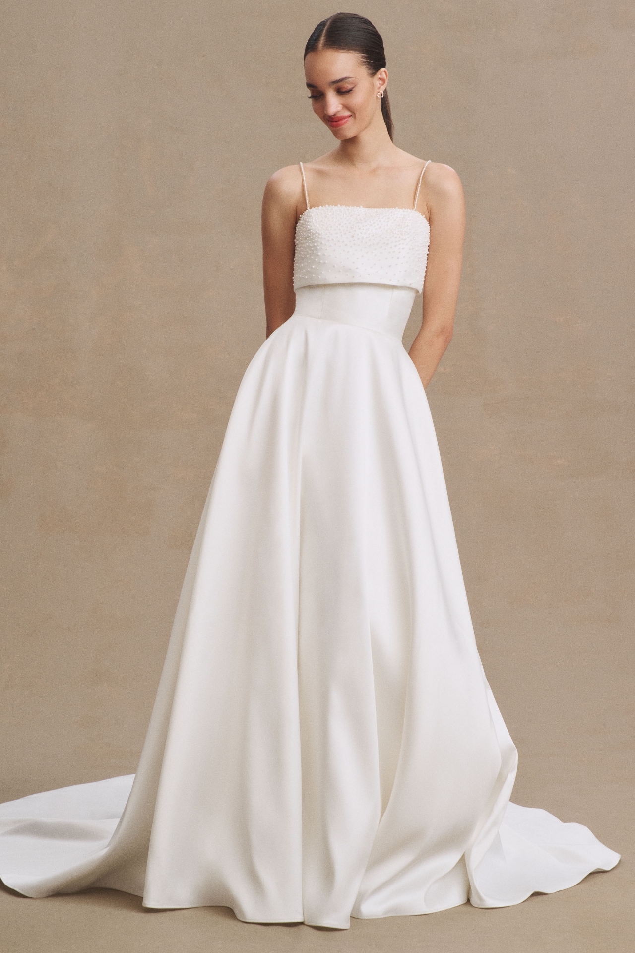 Wtoo by Watters Constance Square-Neck A-Line Wedding Gown