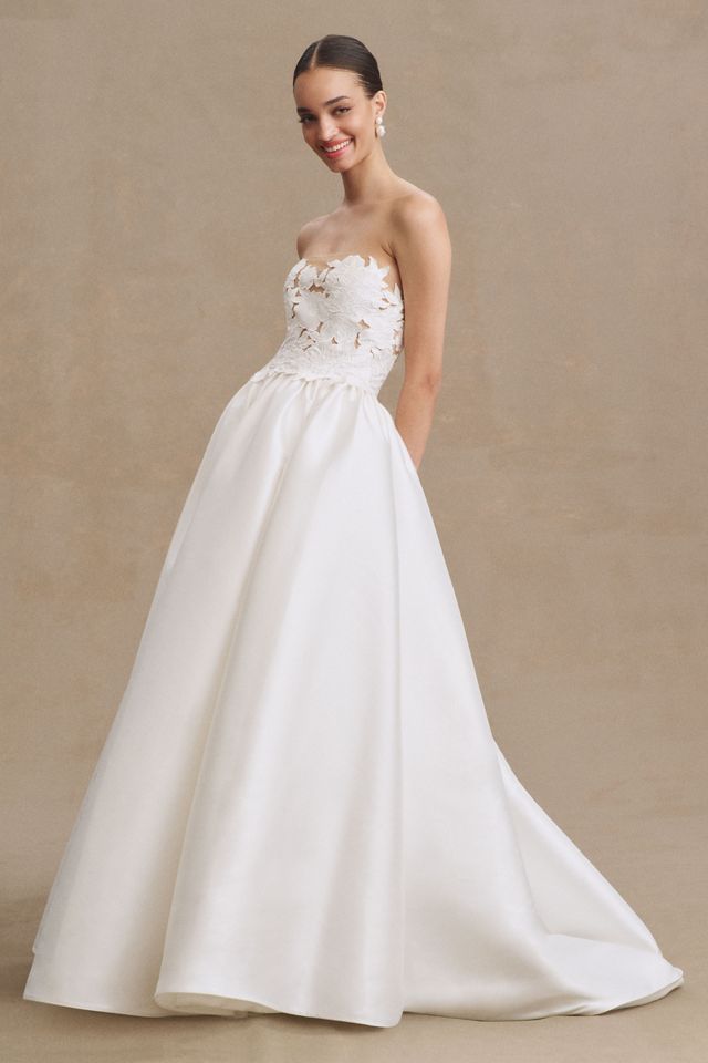 Wtoo by Watters Jordy Strapless Cutwork A-Line Wedding Gown #2