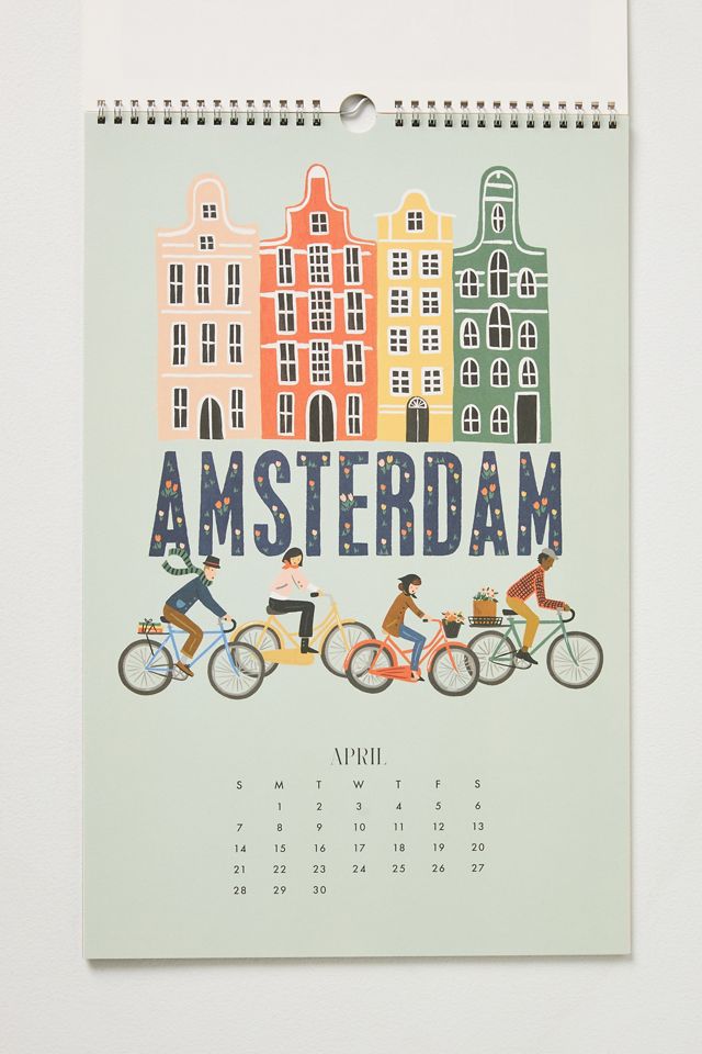 Rifle Paper Co. 2024 Greetings from Around the World Wall Calendar #1