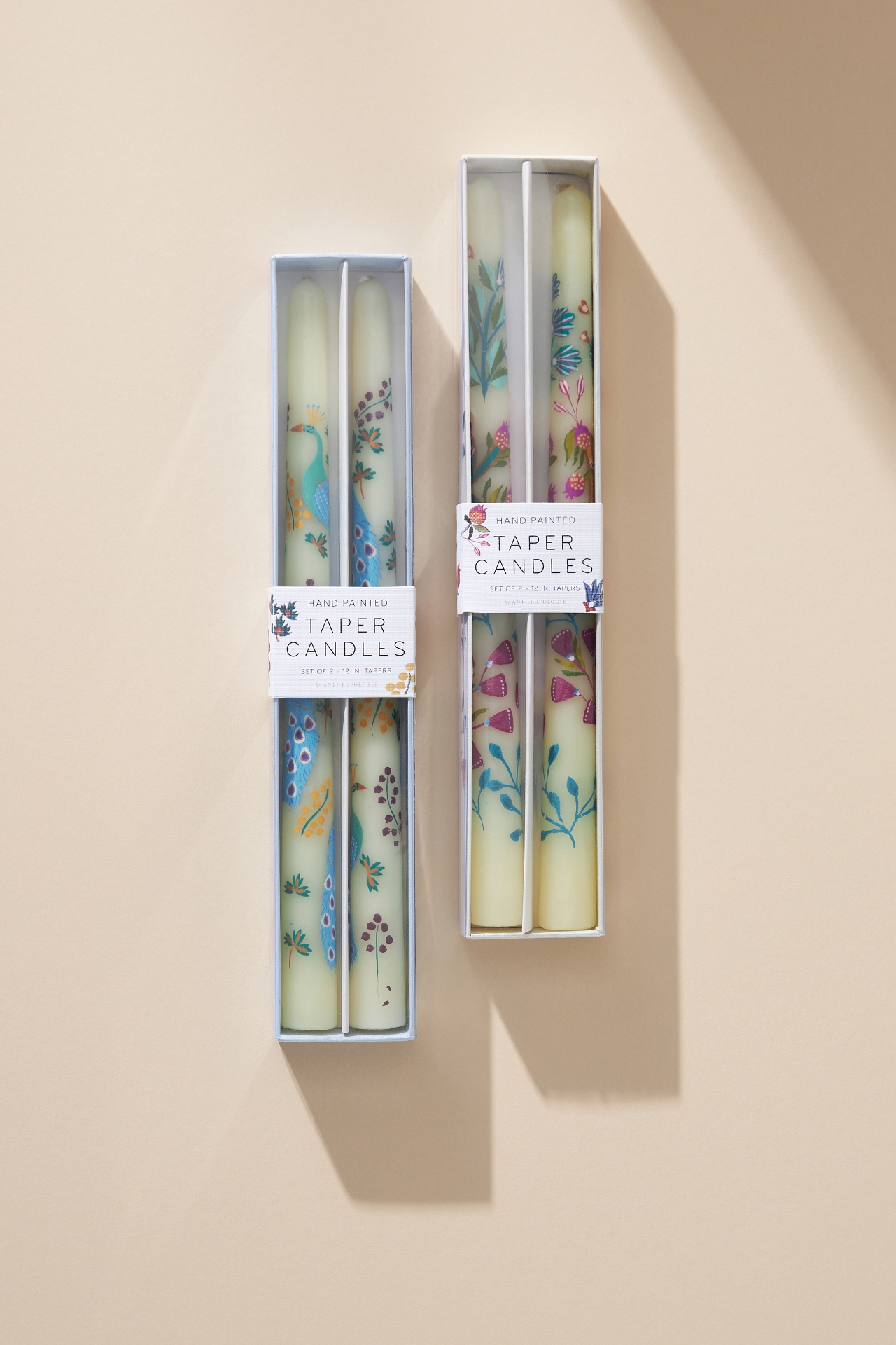 Venetian Handpainted Garden Taper Candles