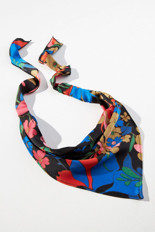 '70s Floral Head Scarf #1