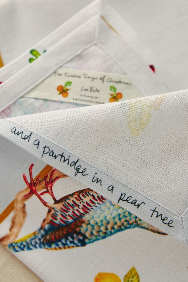 Lou Rota Twelve Days of Christmas Napkins, Set of 12 #2