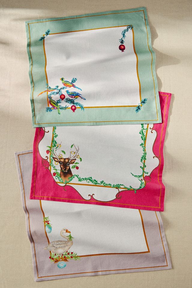 Lou Rota Twelve Days of Christmas Napkins, Set of 12 #6