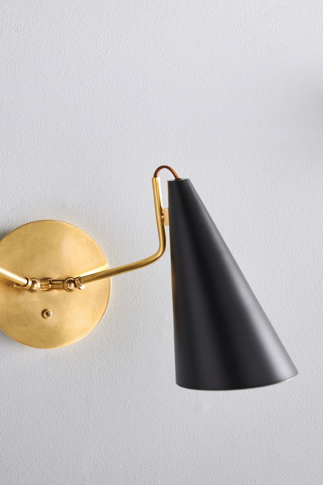 Clemente Double Sconce in Hand-Rubbed Antique Brass