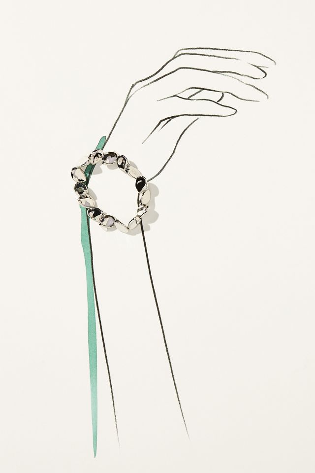 Molten Flat-Beaded Bracelet #2