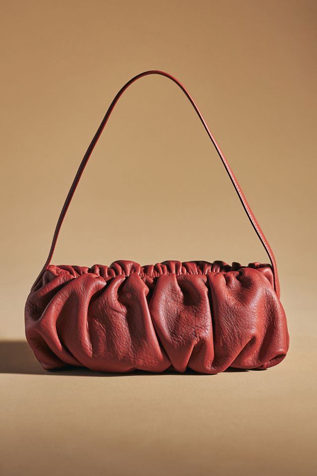 Leather Scrunch Shoulder Bag #1