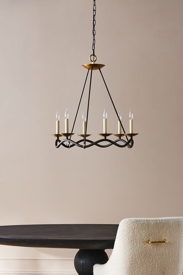 Choros Iron & Brass Tiered Chandelier #1
