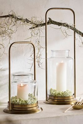 Cloche Lantern with Tall Handle