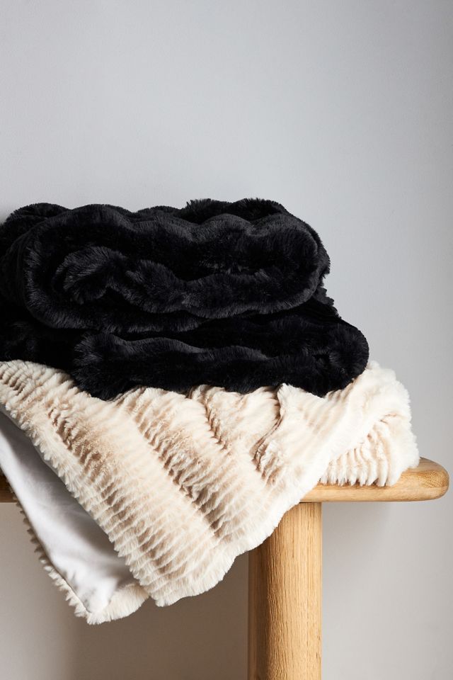 Arden Faux Fur Throw Blanket #2