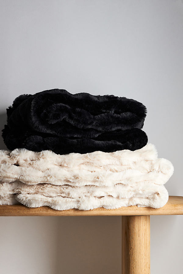 Arden Faux Fur Throw Blanket