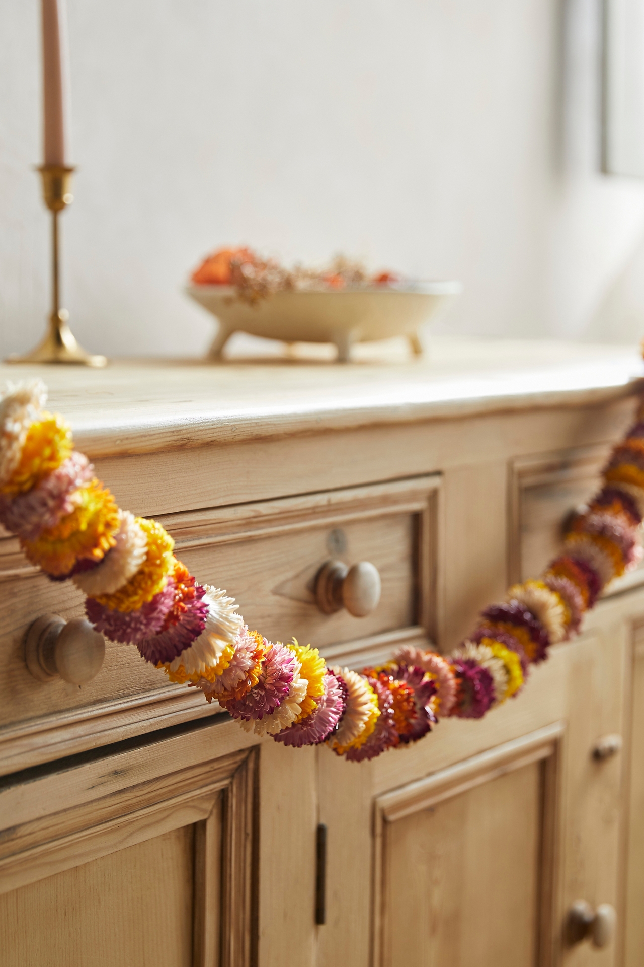 Preserved Helichrysum Garland