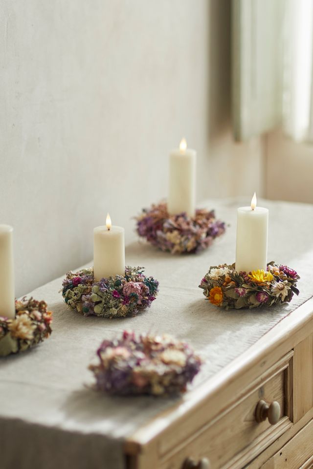 Mini Preserved Holly, Eucalyptus + Phalaris Wreath #1