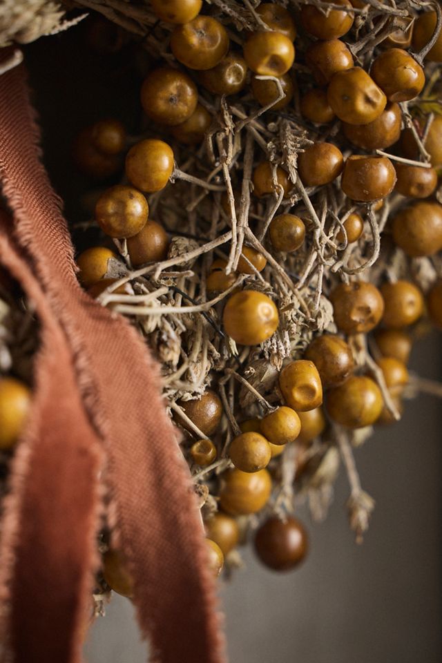 Dried Twoleaf Nightshade Wreath #3