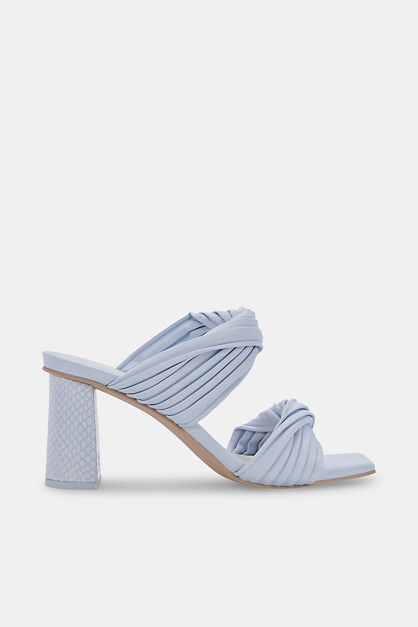 Dolce Vita Women's Pilton Soft-volume Block-heel Dress Sandals Women's Shoes In Light Blue