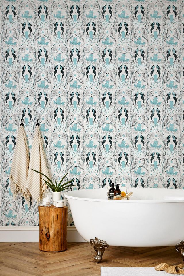 Hygge & West Mermaids Wallpaper | AnthroLiving