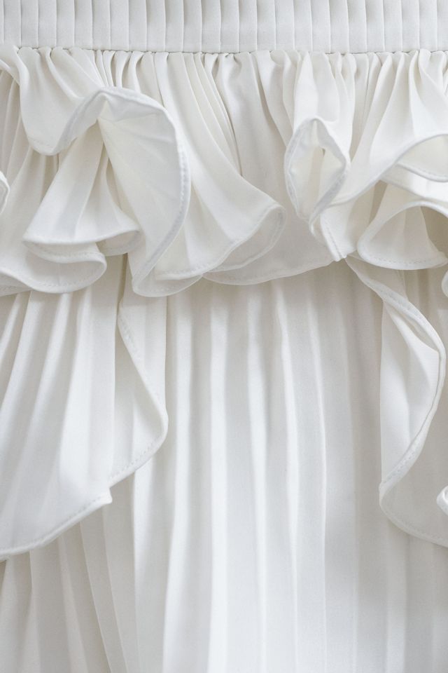 Amur Reed Strapless Pleated Shell Mini Dress #4
