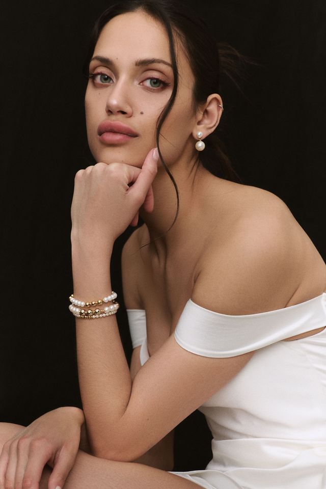 Shashi Barcelona Pearl Bracelets, Set of 3