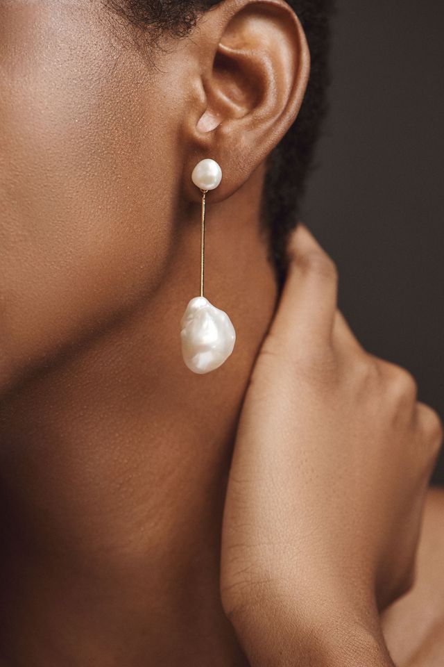 Shashi Petunia Pearl Earrings #1