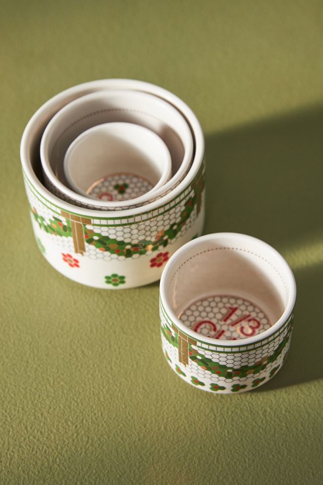 The Bistro Tile Measuring Cups, Set of 4: Festive Edition #2