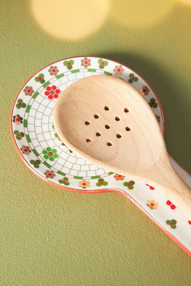 The Bistro Tile Stoneware Spoon Rest: Festive Edition #1
