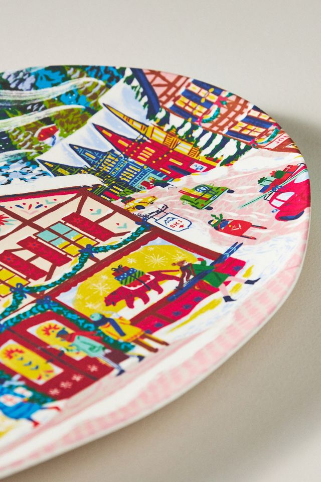 Emily Taylor for George & Viv Large Melamine Platter #1